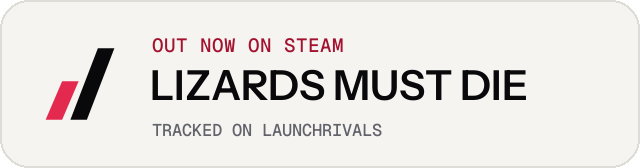 Light launch badge for LIZARDS MUST DIE