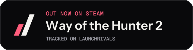 Dark launch badge for Way of the Hunter 2