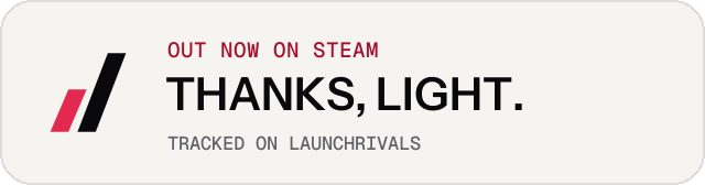 Light launch badge for THANKS, LIGHT.