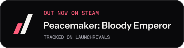 Dark launch badge for Peacemaker: Bloody Emperor