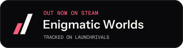 Dark launch badge for Enigmatic Worlds
