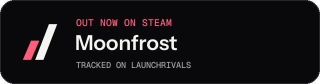 Dark launch badge for Moonfrost