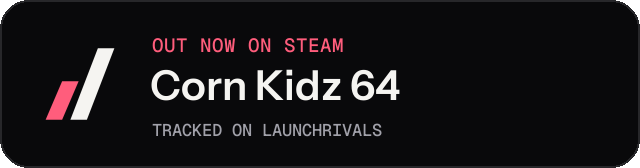 Dark launch badge for Corn Kidz 64