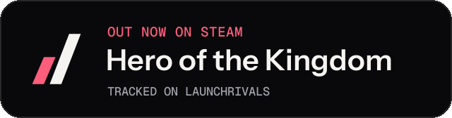 Dark launch badge for Hero of the Kingdom