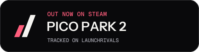 Dark launch badge for PICO PARK 2