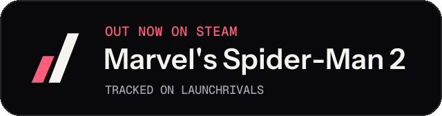 Dark launch badge for Marvel's Spider-Man 2