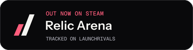 Dark launch badge for Relic Arena