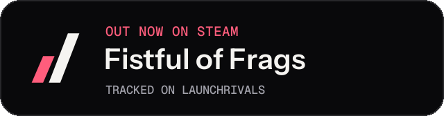 Dark launch badge for Fistful of Frags