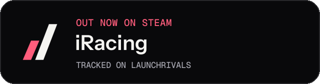 Dark launch badge for iRacing