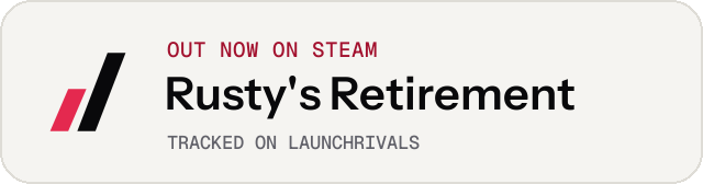 Light launch badge for Rusty's Retirement