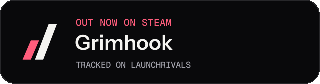 Dark launch badge for Grimhook