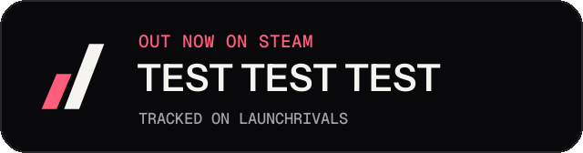 Dark launch badge for TEST TEST TEST