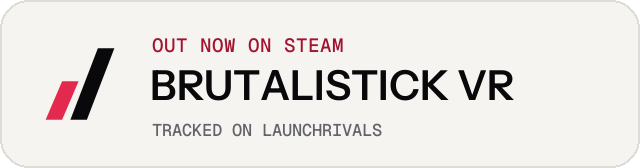 Light launch badge for BRUTALISTICK VR