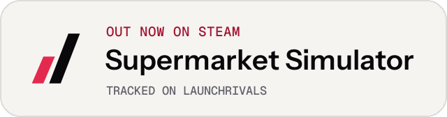 Light launch badge for Supermarket Simulator