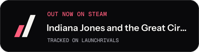 Dark launch badge for Indiana Jones and the Great Circle