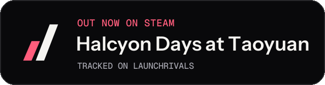 Dark launch badge for Halcyon Days at Taoyuan