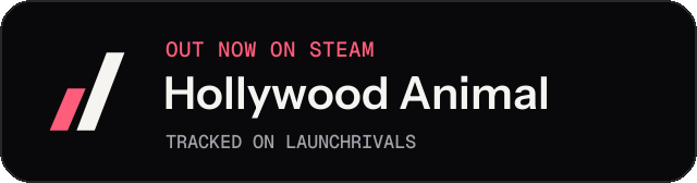 Dark launch badge for Hollywood Animal