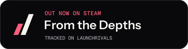 Dark launch badge for From the Depths