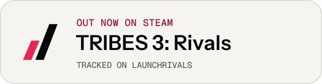 Light launch badge for TRIBES 3: Rivals
