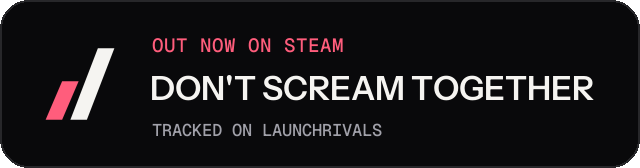 Dark launch badge for DON'T SCREAM TOGETHER