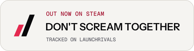 Light launch badge for DON'T SCREAM TOGETHER