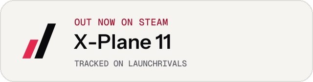 Light launch badge for X-Plane 11