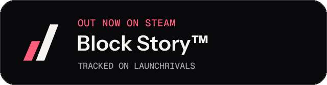 Dark launch badge for Block Story™