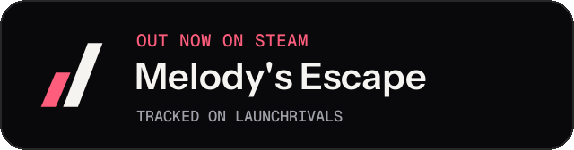 Dark launch badge for Melody's Escape