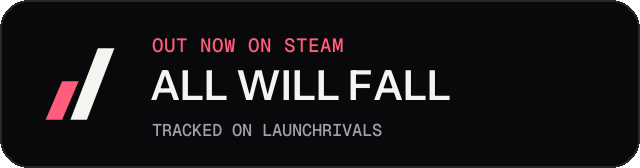 Dark launch badge for ALL WILL FALL