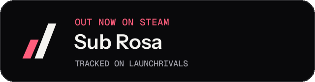 Dark launch badge for Sub Rosa