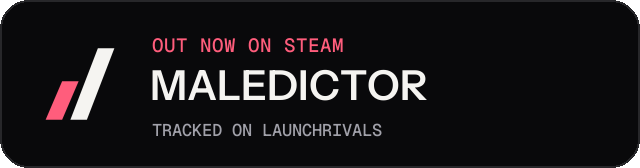 Dark launch badge for MALEDICTOR