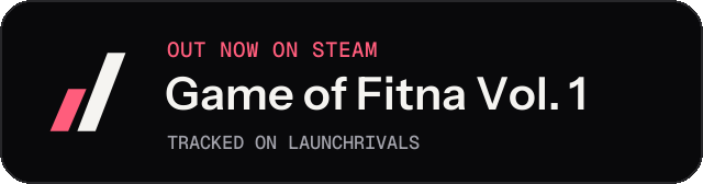 Dark launch badge for Game of Fitna Vol. 1