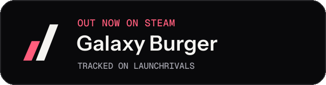 Dark launch badge for Galaxy Burger