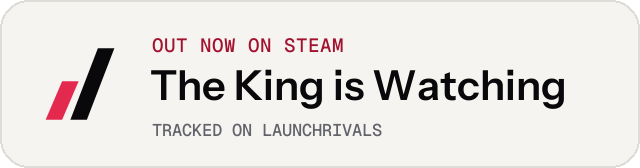 Light launch badge for The King is Watching