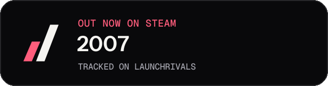 Dark launch badge for 2007
