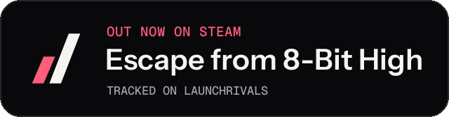 Dark launch badge for Escape from 8-Bit High