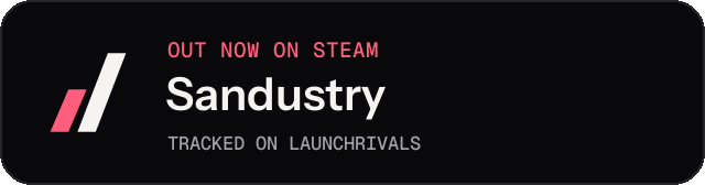 Dark launch badge for Sandustry