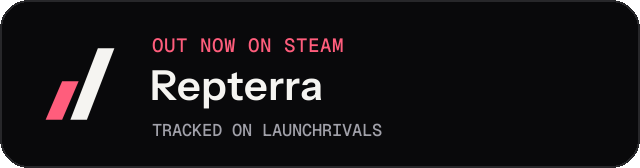 Dark launch badge for Repterra