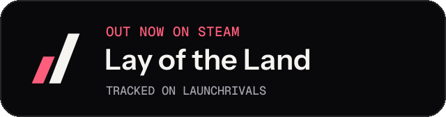 Dark launch badge for Lay of the Land