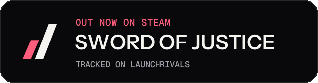 Dark launch badge for SWORD OF JUSTICE