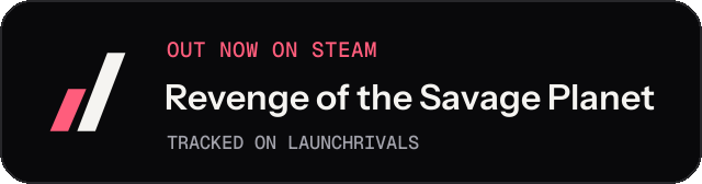 Dark launch badge for Revenge of the Savage Planet