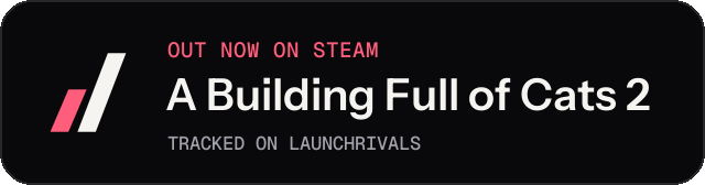 Dark launch badge for A Building Full of Cats 2