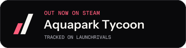 Dark launch badge for Aquapark Tycoon