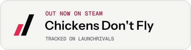 Light launch badge for Chickens Don't Fly
