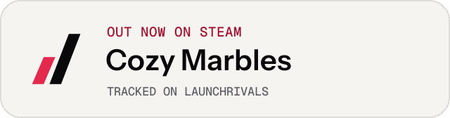 Light launch badge for Cozy Marbles