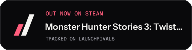 Dark launch badge for Monster Hunter Stories 3: Twisted Reflection