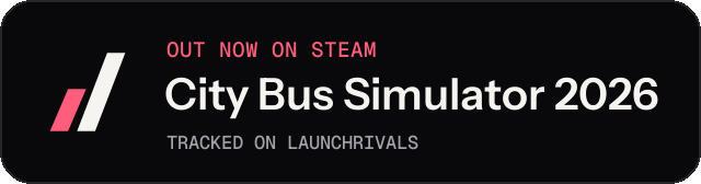 Dark launch badge for City Bus Simulator 2026