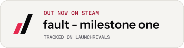 Light launch badge for fault - milestone one