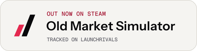 Light launch badge for Old Market Simulator