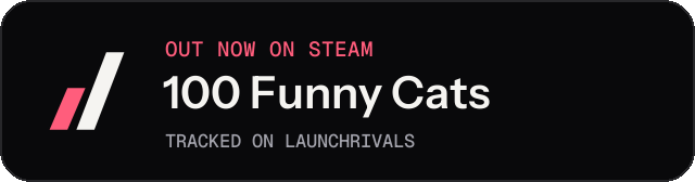 Dark launch badge for 100 Funny Cats